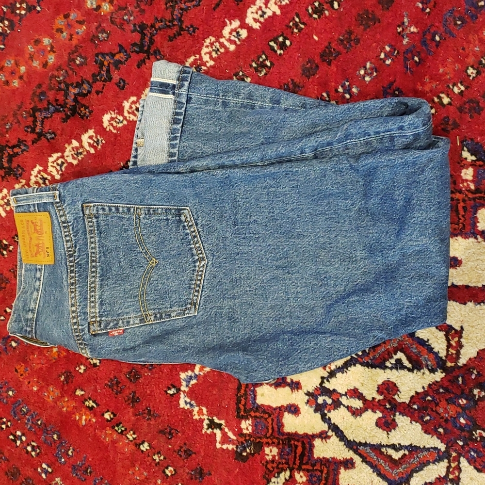 Levi's women's White Oak Selvedge 501 S Skinny Jeans 30 X 28 (32 X 28)
